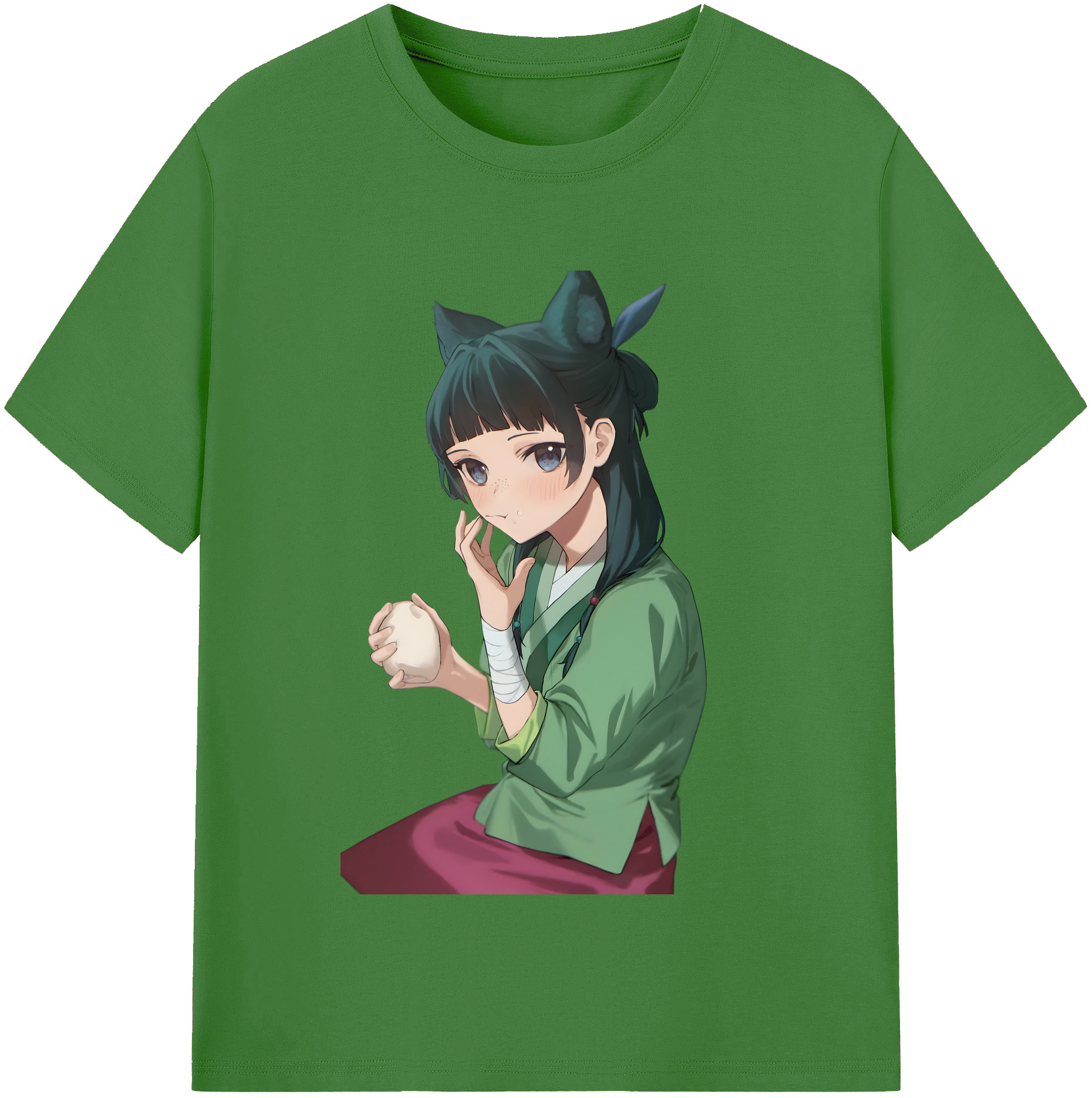 （画像用） 薬屋のひとりごと The Apothecary Diaries レディースカジュアルプリントTシャツ（綿100％）